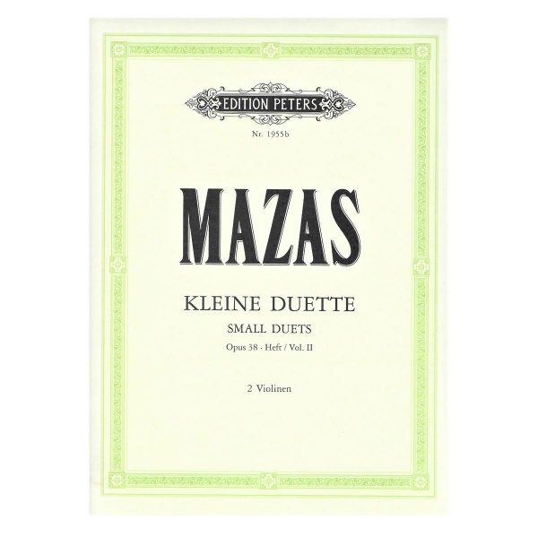 Edition Peters Mazas - Small Duets Op.38 Vol.2 Βιβλίο για βιολί