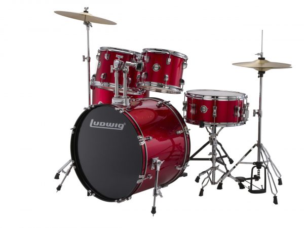 LUDWIG LC17014 Accent Fuse Red Ακουστικό Drums Set447334 1 scaled
