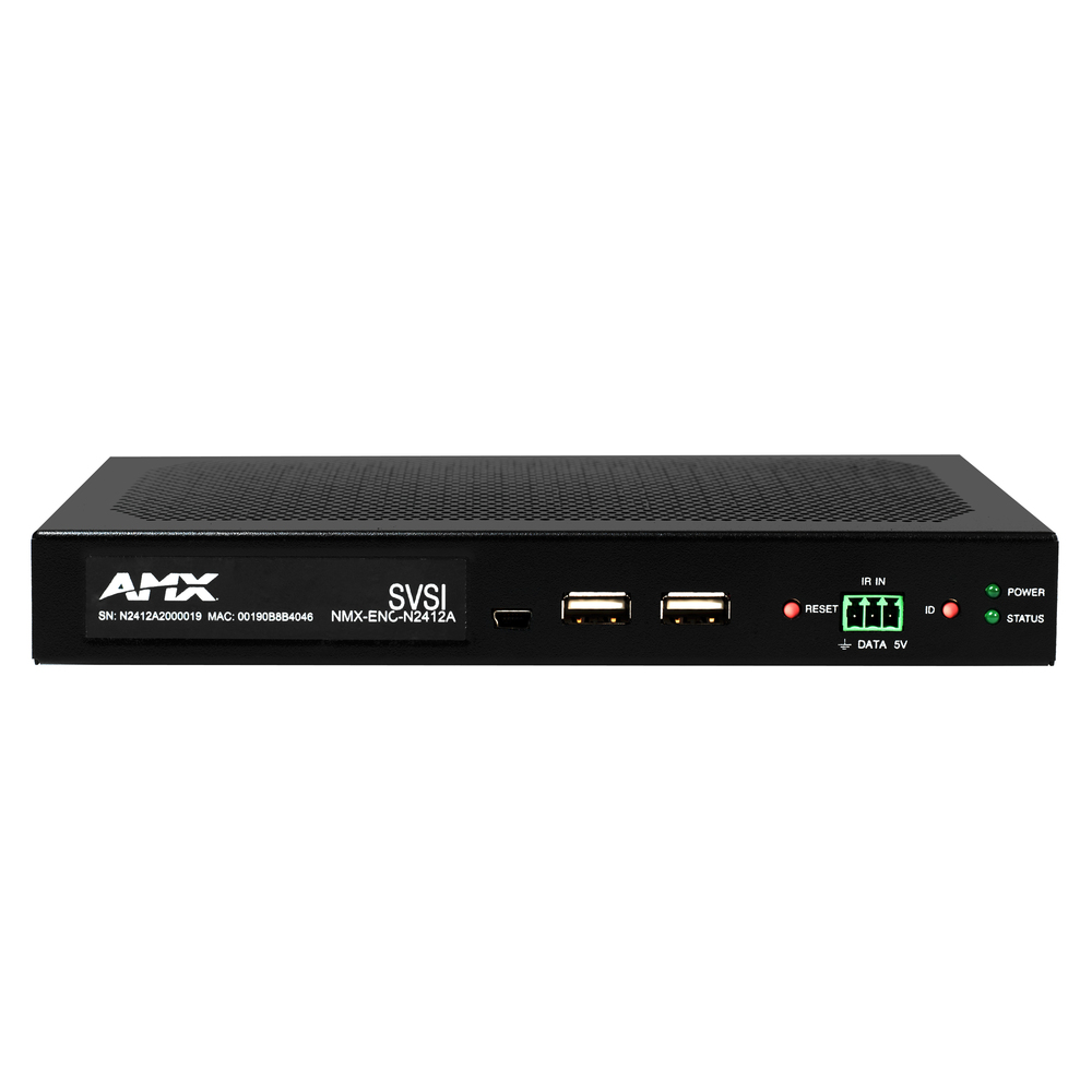 AMX NMX-ENC-N2412A JPEG 2000 4K60 4:4:4 UHD Video Over IP Encoder AMX NMX-ENC-N2412A JPEG 2000 4K60 4:4:4 UHD Video Over IP Encoder