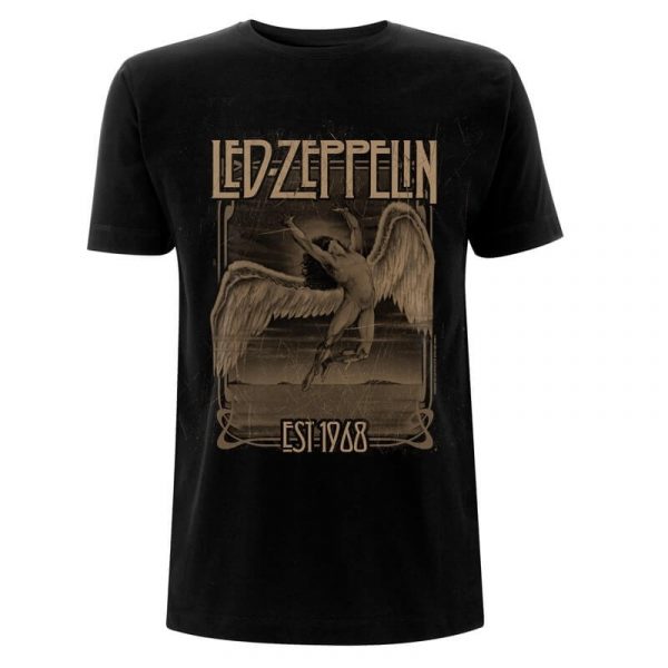 Promuco Led Zeppelin Μπλούζα Faded Falling Black Medium