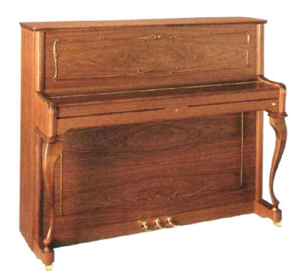 SEILER 116 Chippendale Όρθιο Πιάνο Kαρυδιά Σατινέ Premium Used860720 1