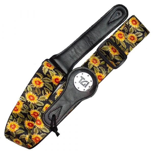 TGI TGS28214B Guitar Strap Sunflowers Zaranikas 1