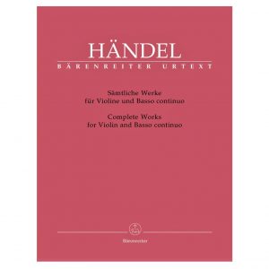 Barenreiter Handel - Complete Works for Violin & Basso Continuo Βιβλίο για βιολί