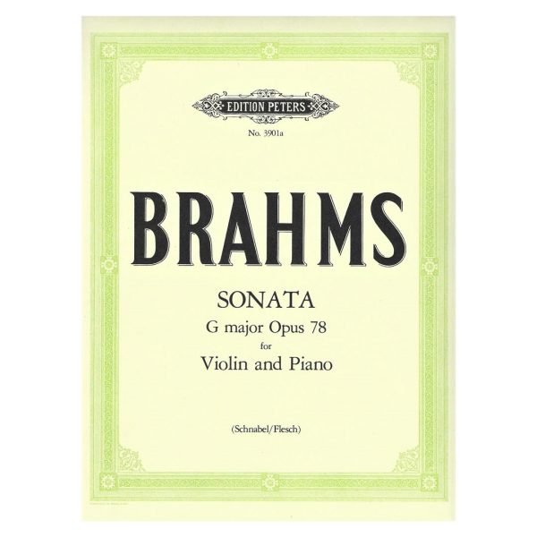 Edition Peters Brahms - Sonata In G Major Op.78 Βιβλίο για Πιάνο και Βιολί