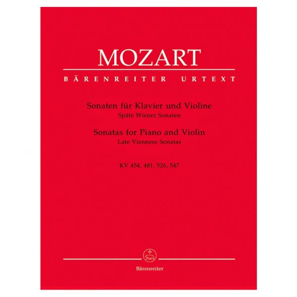 Barenreiter Mozart - Sonatas "Late Viennese" Βιβλίο για Πιάνο και Βιολί
