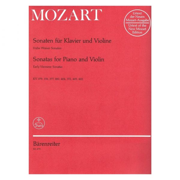 Barenreiter Mozart - Sonatas "Early Viennese" Βιβλίο για Πιάνο και Βιολί
