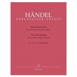 Barenreiter Handel - 2 Trio Sonatas For Two Violins & Basso Continuo Βιβλίο για βιολί