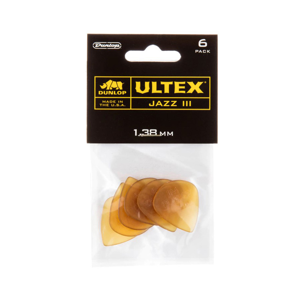 Dunlop 427P1.38 Ultex Jazz III Πέννα 6 Τεμάχια Dunlop 427P1.38 Ultex Jazz III Πέννα 6 Τεμάχια