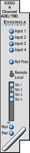 ENSEMBLE DESIGN 5350 AVENUE FOUR CHANNEL ANALOG TO SD DIGITAL CONVERTER ENSEMBLE DESIGN 5350 AVENUE FOUR CHANNEL ANALOG TO SD DIGITAL CONVERTER
