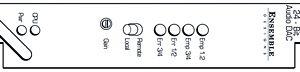 ENSEMBLE DESIGN 6020 4-CH AES TO ANALOG CONVERTER