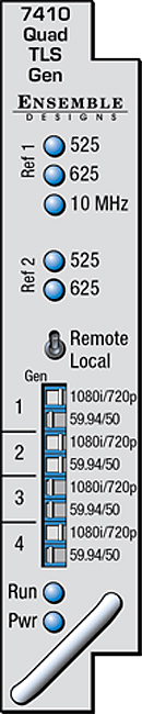 ENSEMBLE DESIGN 7410 AVENUE QUAD TRI-LEVEL SYNC GENERATOR ENSEMBLE DESIGN 7410 AVENUE QUAD TRI-LEVEL SYNC GENERATOR