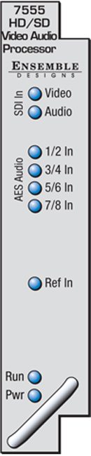 ENSEMBLE DESIGN 7555 AVENUE HD/SD VIDEO PROCESSING FRAME SYNC ENSEMBLE DESIGN 7555 AVENUE HD/SD VIDEO PROCESSING FRAME SYNC