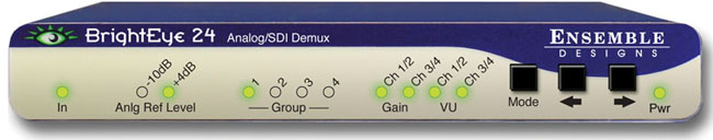 ENSEMBLE DESIGN BE-24 BRIGHTEYE 24 SDI TO ANALOG CONVERTER AND DISEMBEDD ENSEMBLE DESIGN BE-24 BRIGHTEYE 24 SDI TO ANALOG CONVERTER AND DISEMBEDD
