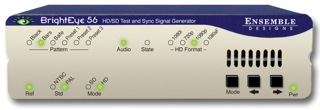 ENSEMBLE DESIGN BE-56 BRIGHTEYE 56 HD/SD/COMPOSITE TSG AND SPG ENSEMBLE DESIGN BE-56 BRIGHTEYE 56 HD/SD/COMPOSITE TSG AND SPG