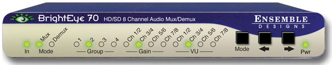 ENSEMBLE DESIGN BE-70 BRIGHTEYE 70 HD/SD AES EMBEDDER/DISEMBEDDER ENSEMBLE DESIGN BE-70 BRIGHTEYE 70 HD/SD AES EMBEDDER/DISEMBEDDER