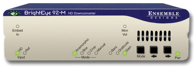 ENSEMBLE DESIGN BE-92 M BRIGHTEYE 92-M HD DOWNCONVERTER ENSEMBLE DESIGN BE-92 M BRIGHTEYE 92-M HD DOWNCONVERTER