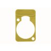 NEUTRIK DSS-YELLOW LAMBELING PLATE FOR D SERIES