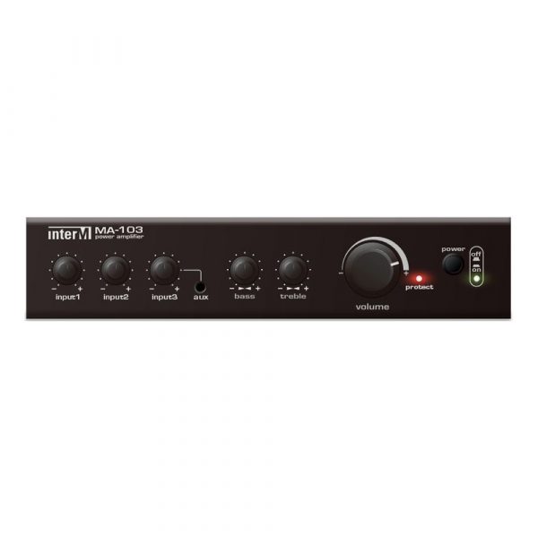 INTER-M MA-103 ΕΝΙΣΧΥΤΗΣ 30W/100V/2XMIC-LINE/1XAUX