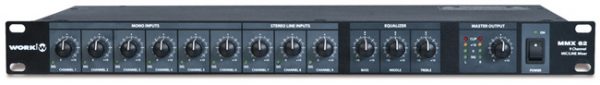 WORK MMX 62 RACKMOUNT AUDIO MIXER