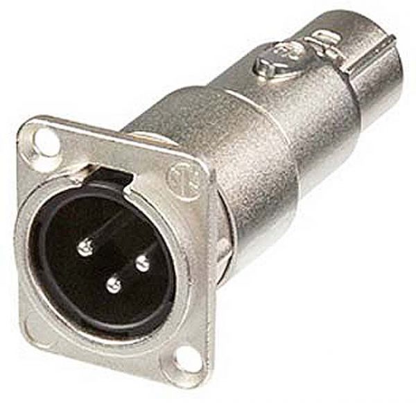 NEUTRIK NA3MDF ADAPTER 3-POLE MALE TO FEMALE
