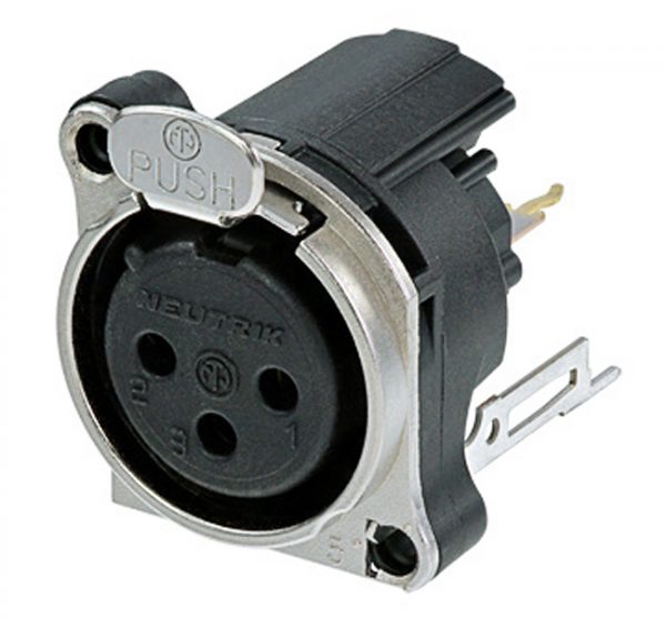 NEUTRIK NC3FBV2-SW ΒΥΣΜΑ ΣΑΣΙ B SERIES ΘΗΛΥΚΟ 3PIN ΜΕ ΔΙΑΚΟΠΤΗ