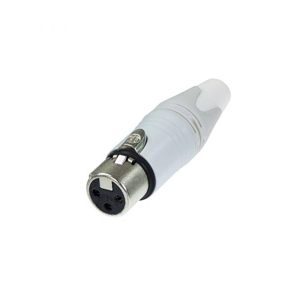 NEUTRIK NC3FXX-WT 3 PIN ΘΗΛΥΚΟ XLR ΚΑΛΩΔΙΟΥ ΑΣΠΡΟ