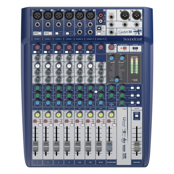 SOUNDCRAFT SIGNATURE 10 ΚΟΝΣΟΛΑ ΜΙΞΗΣ 6 MONO/2 STEREO-LEXICON EFFECTS