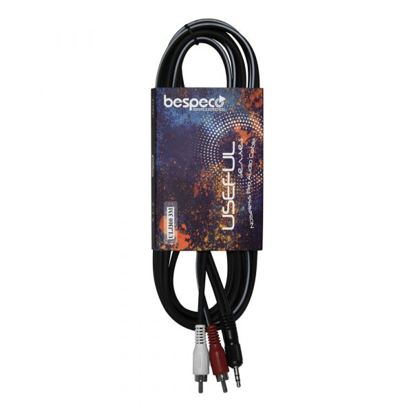 BESPECO ULJ300 CABLE ADAPTOR 3,5mm STEREO JACK/2xRCA 3m