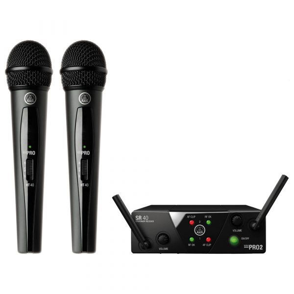 AKG WMS 40 MINI2 VOCAL ΑΣΥΡΜΑΤΟ ΣΥΣΤΗΜΑ ΧΕΙΡΟΣ 2 ΣΥΧΝ. UHF