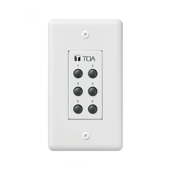 TOA ZM-9001 REMOTE PANEL 6 BUTTONS