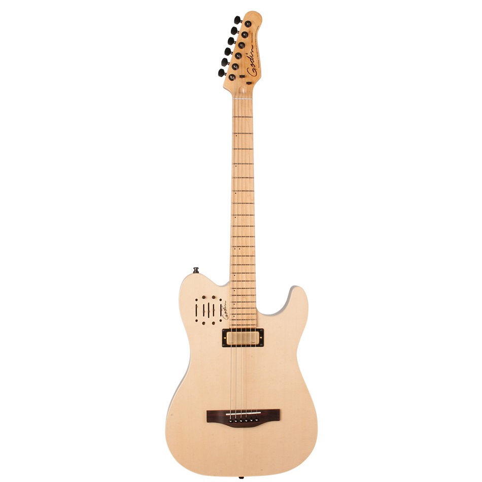 Godin Acousticaster 6 Deluxe Natural MN & Gig Bag Godin Acousticaster 6 Deluxe Natural MN & Gig Bag