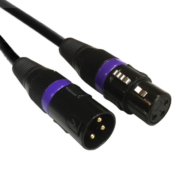AMERICAN DJ ADJ AC-DMX3/0,5 3 P. XLR M/3 P. XLR F Καλώδιο DMX 0.5 μέτρο