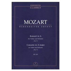 Barenreiter Mozart - Violin Concerto Nr.5 in A Major KV219 [Pocket Score]