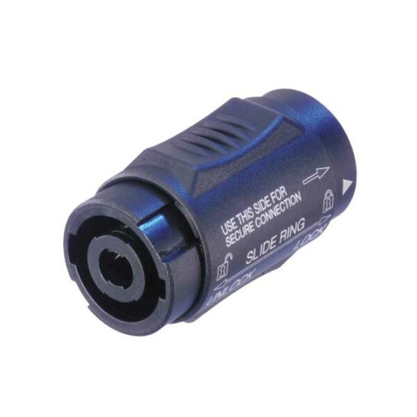 NEUTRIK Neutrik NL4MΜΧ Speakon adaptor (συζευκτής) 4 επαφών νέας γενιάς με lock στην μια