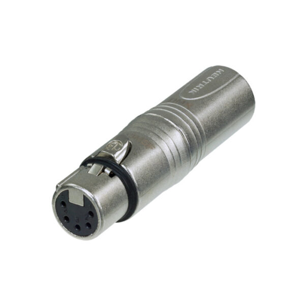 NEUTRIK Neutrik NA3M5F Αντάπτορας DMX  3-pin XLR αρσενικό - 5pin XLR θηλυκό.