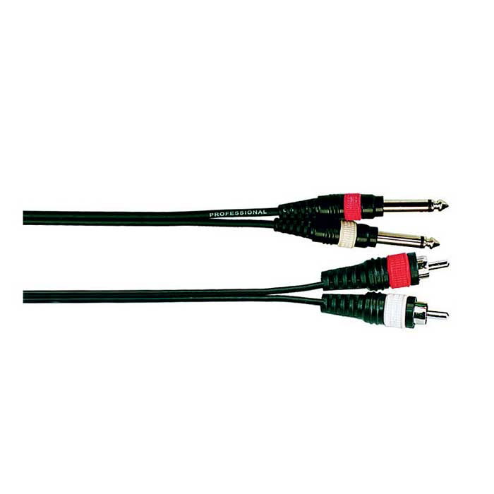 METRO Metro 2R2J-001/3M καλώδιο 2xRCA MALE σε 2x6.3mm jack mono male 3m METRO Metro 2R2J-001/3M καλώδιο 2xRCA MALE σε 2x6.3mm jack mono male 3m