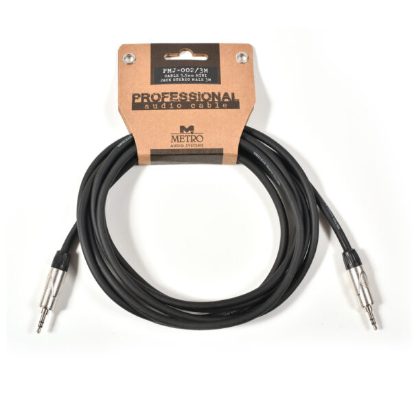METRO Metro PMJ-002/3M Καλώδιο 3,5mm Mini Jack Stereo Αρσενικό 3m