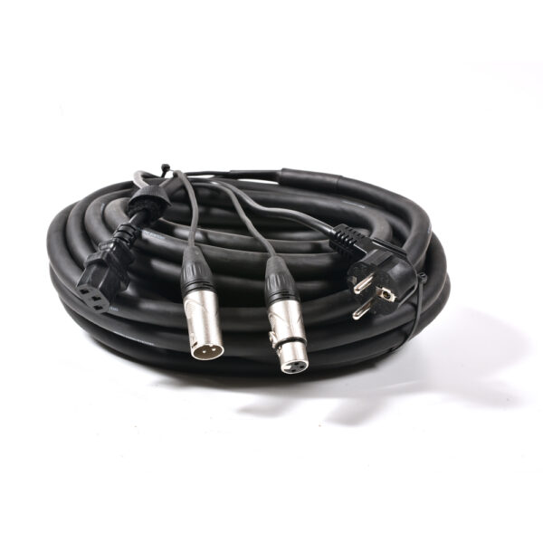 METRO Metro PA-003/15M Καλώδιο Power-Audio XLR-XLR & Power Plug IEC