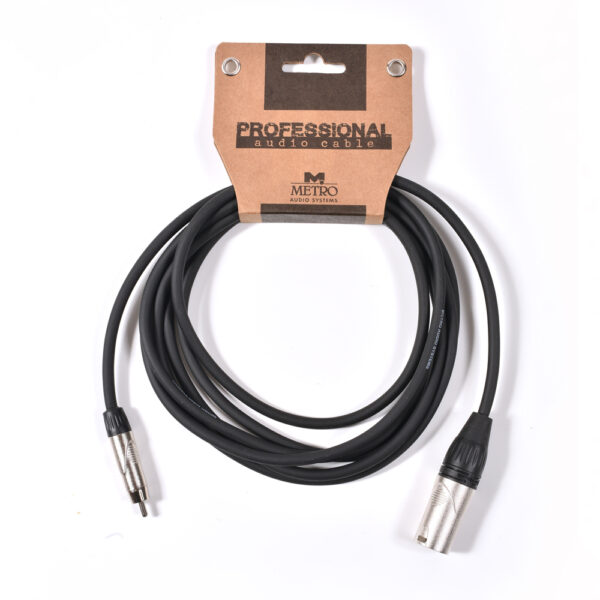 METRO Metro PXR-005/3M Καλώδιο XLR Αρσενικό σε RCA Αρσενικό