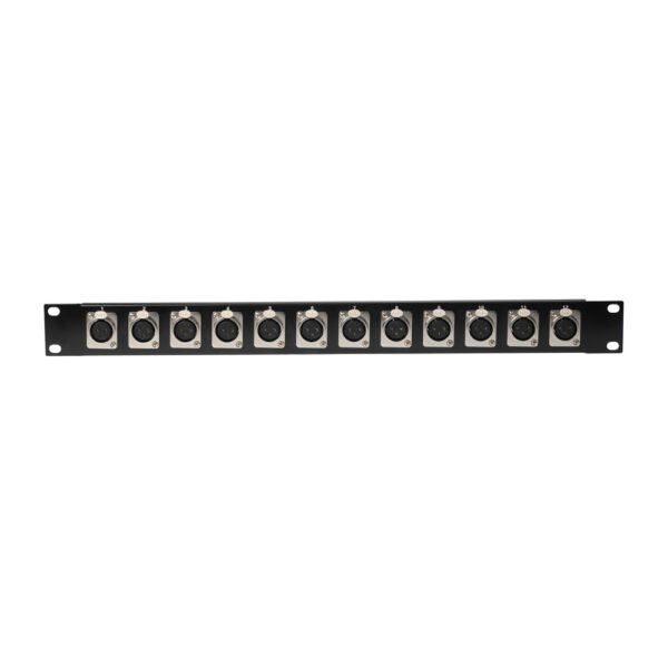 METRO  BP-003 PATCH PANEL ΜΕ 12 ΒΥΣΜΑΤΑ 3-PIN XLR FEMALE