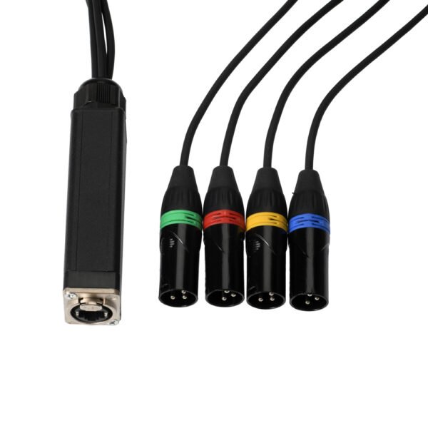 METRO Metro RJ45 DMX MX4 RJ45 to 4 3-P XLR (m) cable 1m