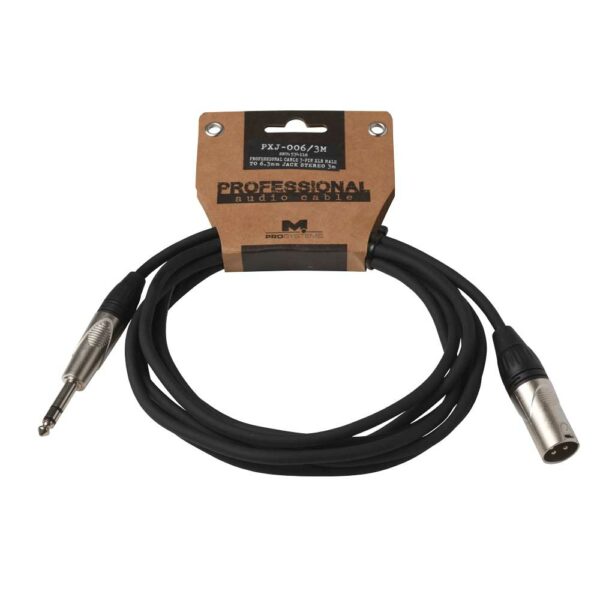 METRO Metro PXJ-006/3M Καλώδιο Jack Stereo 6.3mm σε XLR αρσενικό 3m