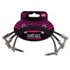 Ernie Ball 6221 Flat Ribbon Angled Black 0.15m (3-Pack)