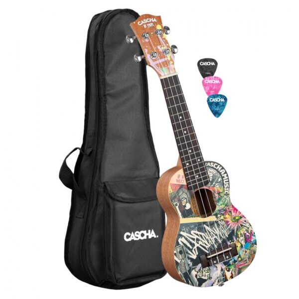 CASCHA HH-2600 Art Series Urban Soprano Ukulele - Σοπράνο Γιουκαλίλι