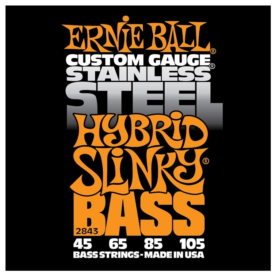 Ernie Ball 843 Stainless Steel Hybrid Slinky 045-105 Ernie Ball 843 Stainless Steel Hybrid Slinky 045-105