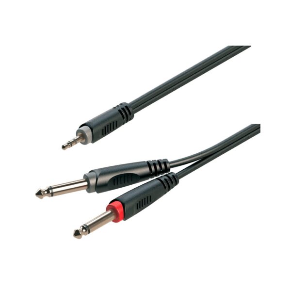 SOUNDSATION Go-Link JACK Male Mini Stereo - 2 JACK Male Mono 1.50m