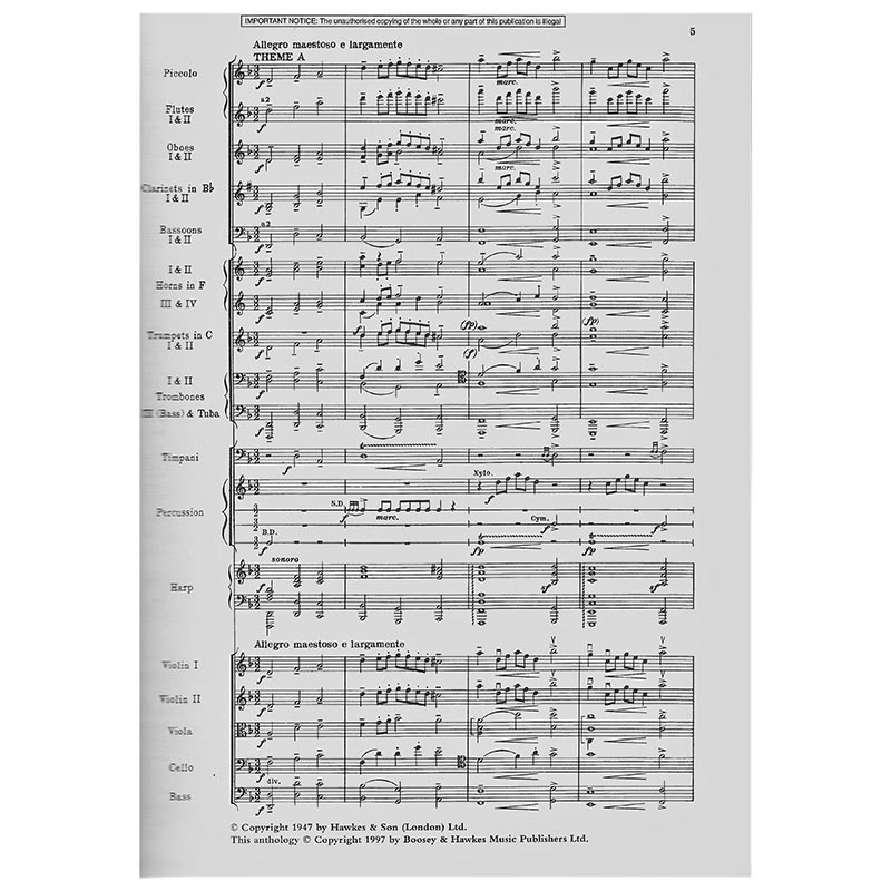 Boosey & Hawkes Britten - Orchestral Anthology 1 img 0003