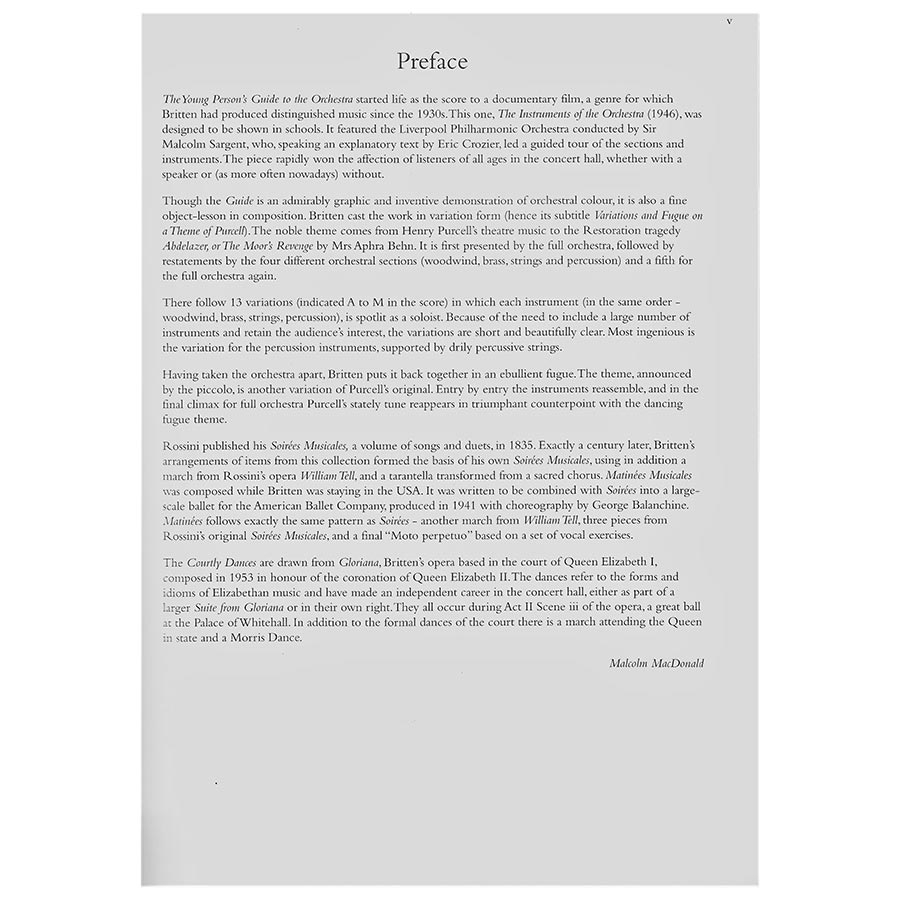 Boosey & Hawkes Britten - Orchestral Anthology 1 img 0004