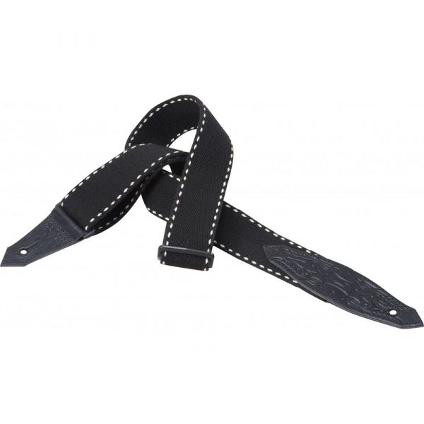 LEVY'S MSSC80 Cotton Cowbow Boot Design Black 2"
