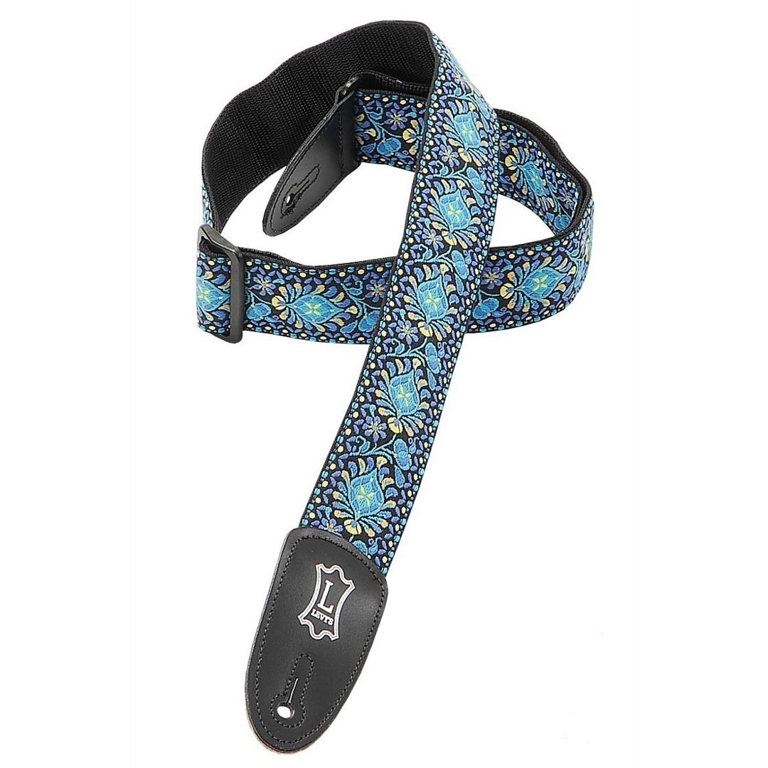 LEVY'S M8HT Blue & Yellow Floral Motif 2" LEVY'S M8HT Blue & Yellow Floral Motif 2"